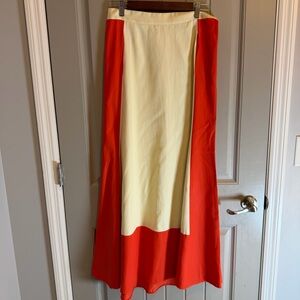 Women's Skaist Taylor color block maxi skirt. Size 6